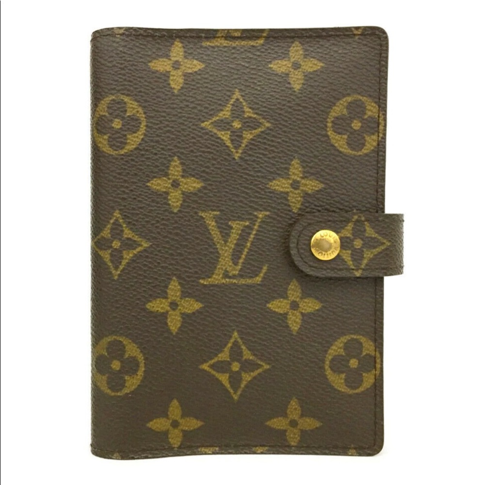 Louis Vuitton Monogram Brown and Gold Agenda Cover